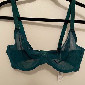 CUUP green mesh plunge bra